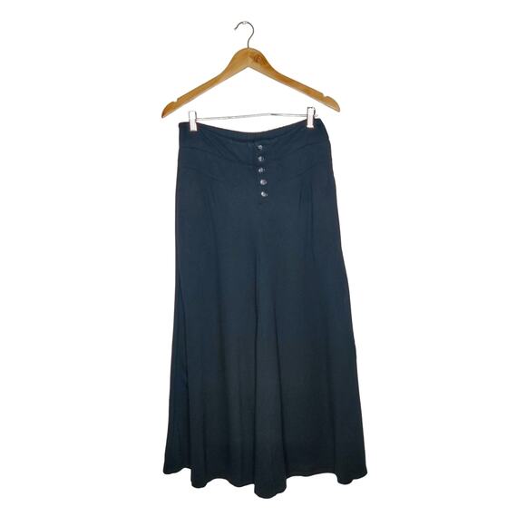 Ett:wa by Anthropologie Lucern Wide Leg Pull On High Rise Skirt Pants Black S - Picture 4 of 14
